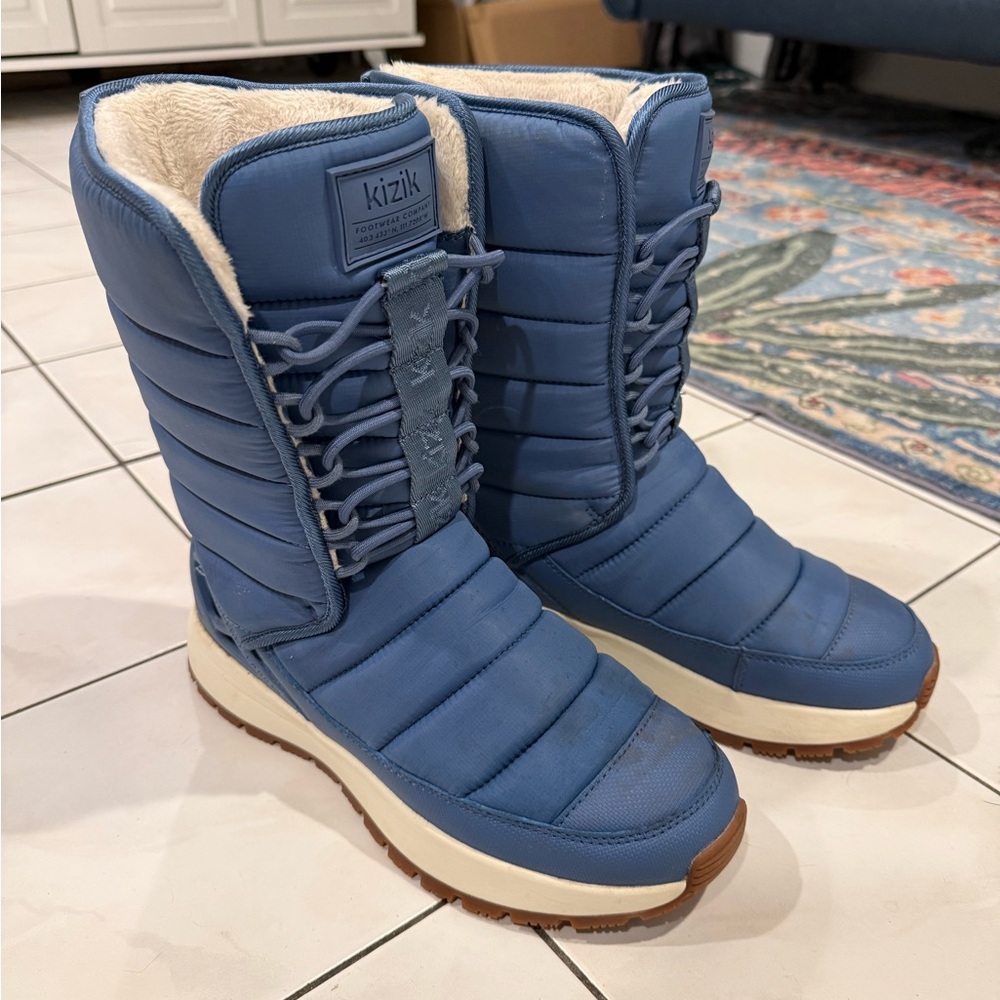 Kizik Women's Warm Blue Winter Boots